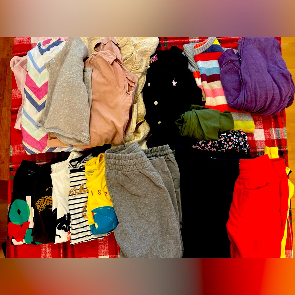 Big lot of girls clothes size 6, 7,  8 and girls’ small